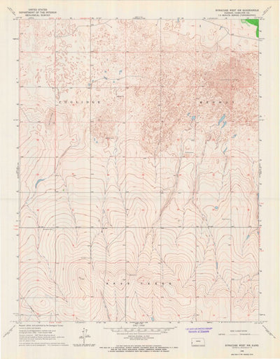 United States Geological Survey Syracuse West NW, KS (1966, 24000-Scale) digital map