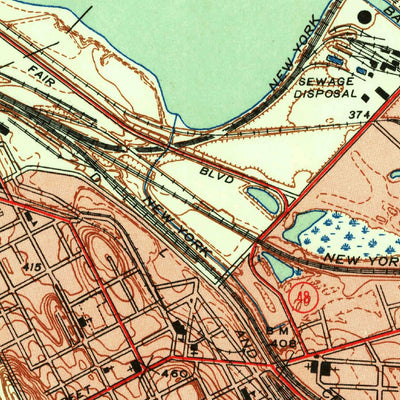 United States Geological Survey Syracuse West, NY (1939, 24000-Scale) digital map