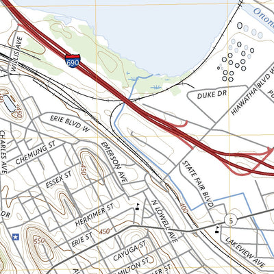 United States Geological Survey Syracuse West, NY (2023, 24000-Scale) digital map