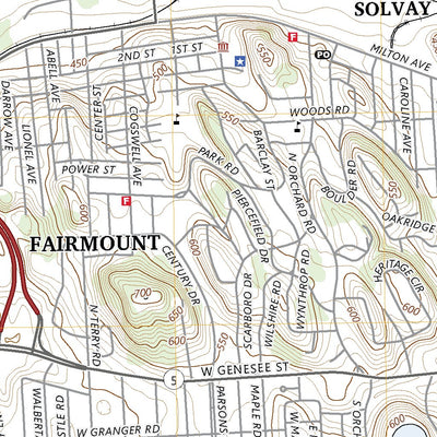 United States Geological Survey Syracuse West, NY (2023, 24000-Scale) digital map