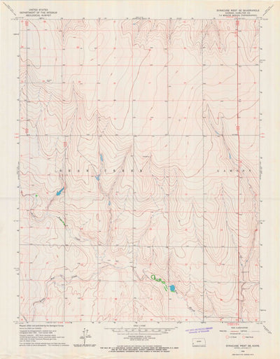 United States Geological Survey Syracuse West SE, KS (1966, 24000-Scale) digital map