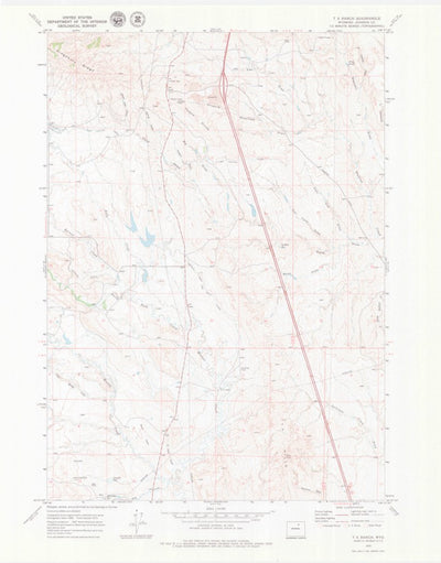 United States Geological Survey T A Ranch, WY (1970, 24000-Scale) digital map