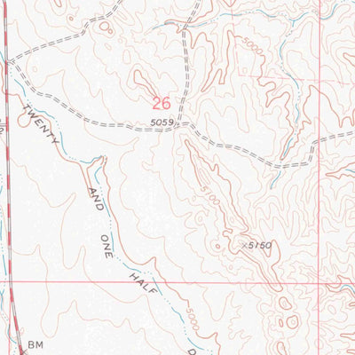 United States Geological Survey T A Ranch, WY (1970, 24000-Scale) digital map