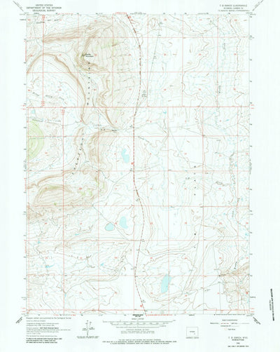 United States Geological Survey T B Ranch, WY (1961, 24000-Scale) digital map