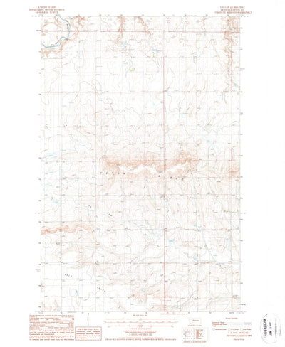 United States Geological Survey T L Gap, MT (1987, 24000-Scale) digital map