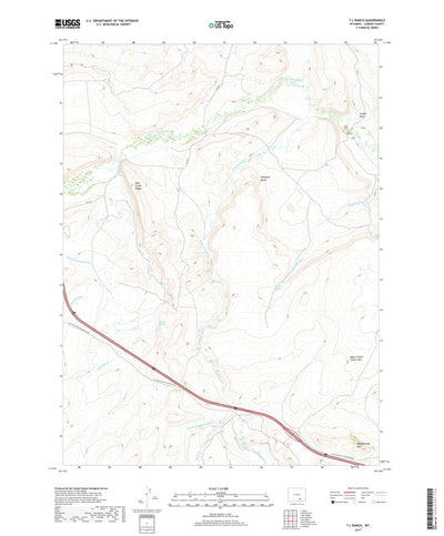 United States Geological Survey T L Ranch, WY (2017, 24000-Scale) digital map