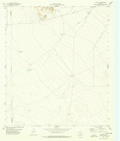 United States Geological Survey T P Well, TX (1978, 24000-Scale) digital map