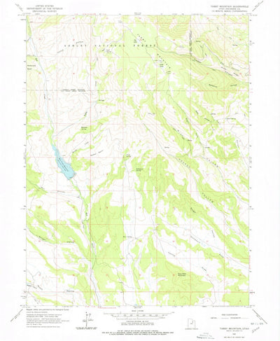 United States Geological Survey Tabby Mountain, UT (1962, 24000-Scale) digital map