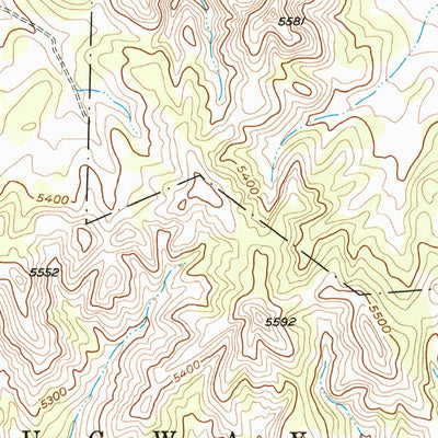 United States Geological Survey Tabbys Peak SE, UT (1955, 24000-Scale) digital map