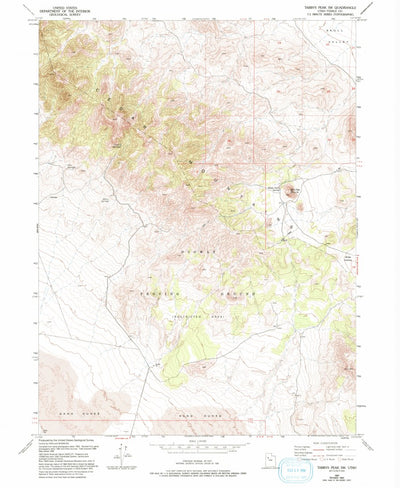 United States Geological Survey Tabbys Peak SW, UT (1955, 24000-Scale) digital map