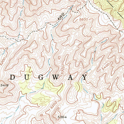 United States Geological Survey Tabbys Peak SW, UT (1955, 24000-Scale) digital map