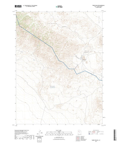 United States Geological Survey Tabbys Peak SW, UT (2023, 24000-Scale) digital map