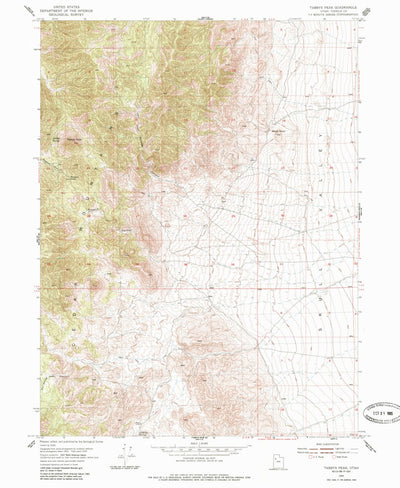 United States Geological Survey Tabbys Peak, UT (1955, 24000-Scale) digital map