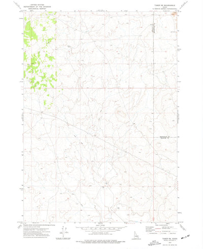 United States Geological Survey Taber NE, ID (1973, 24000-Scale) digital map