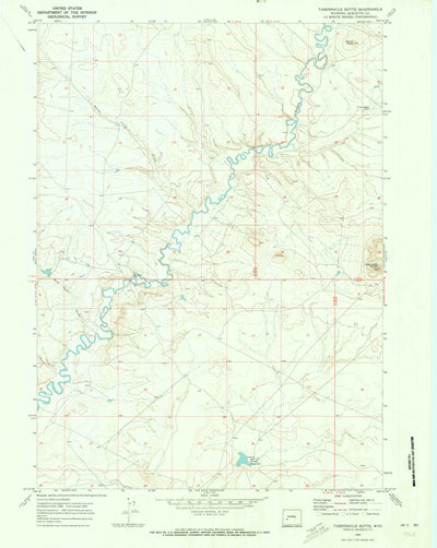 United States Geological Survey Tabernacle Butte, WY (1969, 24000-Scale) digital map