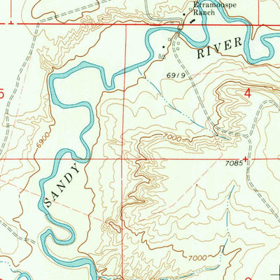 United States Geological Survey Tabernacle Butte, WY (1969, 24000-Scale) digital map