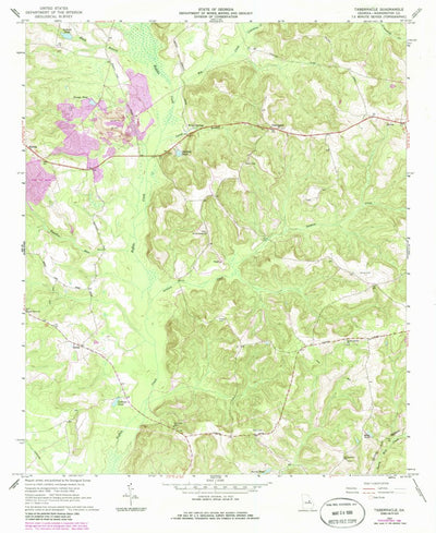 United States Geological Survey Tabernacle, GA (1962, 24000-Scale) digital map