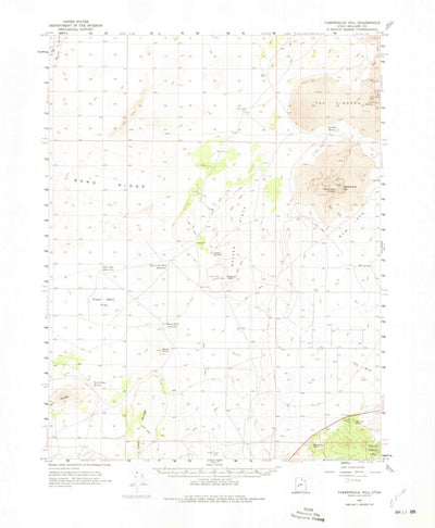 United States Geological Survey Tabernacle Hill, UT (1962, 62500-Scale) digital map
