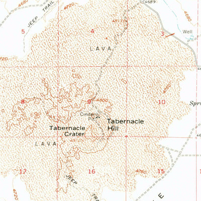 United States Geological Survey Tabernacle Hill, UT (1962, 62500-Scale) digital map