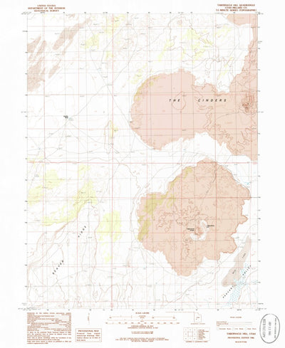 United States Geological Survey Tabernacle Hill, UT (1986, 24000-Scale) digital map