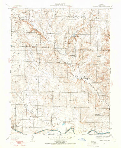 United States Geological Survey Taberville, MO (1938, 24000-Scale) digital map