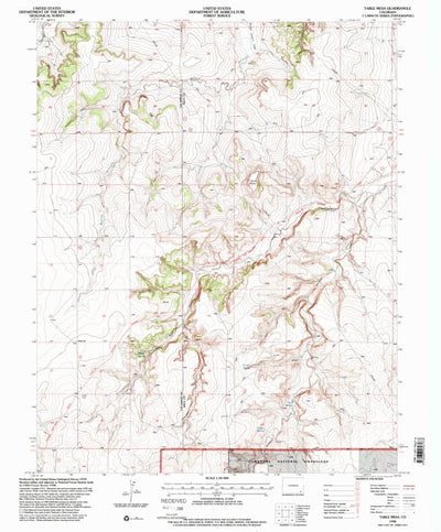 United States Geological Survey Table Mesa, CO (1996, 24000-Scale) digital map