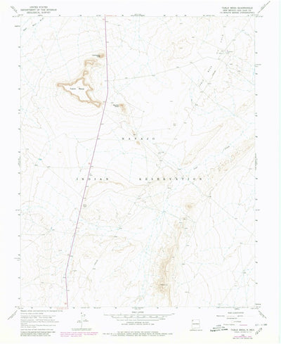 United States Geological Survey Table Mesa, NM (1966, 24000-Scale) digital map