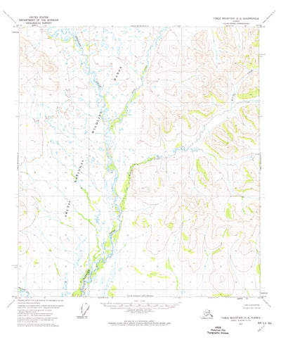 United States Geological Survey Table Mountain A-4, AK (1972, 63360-Scale) digital map