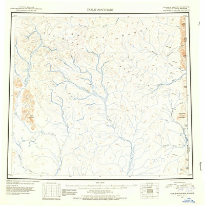 United States Geological Survey Table Mountain, AK (1951, 250000-Scale) digital map