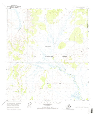 United States Geological Survey Table Mountain B-1, AK (1972, 63360-Scale) digital map