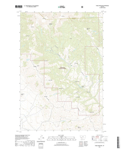 United States Geological Survey Table Mountain, MT (2020, 24000-Scale) digital map