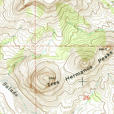United States Geological Survey Table Mountain, NM (1964, 24000-Scale) digital map