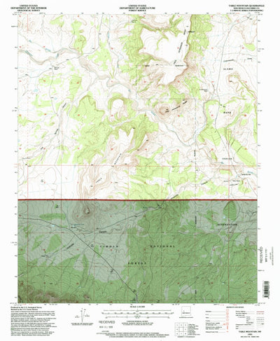 United States Geological Survey Table Mountain, NM (1995, 24000-Scale) digital map