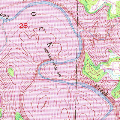 United States Geological Survey Table Rock Dam, MO (1956, 24000-Scale) digital map