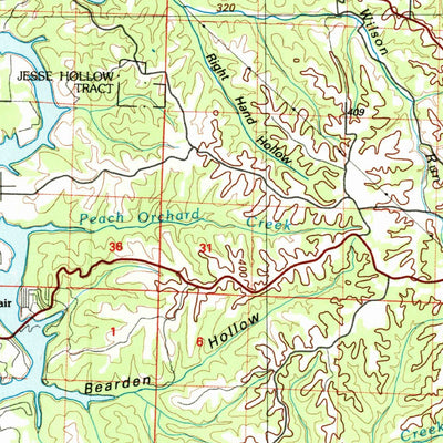United States Geological Survey Table Rock Lake, MO (1985, 100000-Scale) digital map