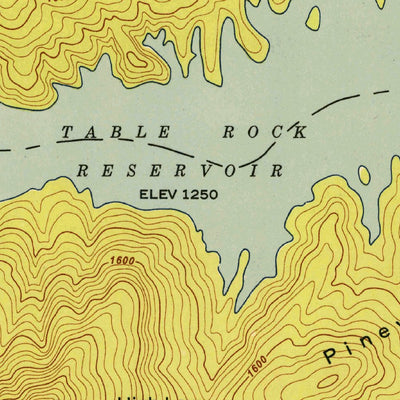 United States Geological Survey Table Rock, SC-NC (1947, 24000-Scale) digital map