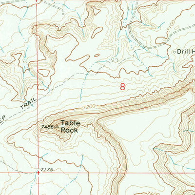United States Geological Survey Table Rock, WY (1970, 24000-Scale) digital map