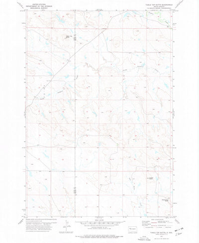 United States Geological Survey Table Top Butte, SD (1977, 24000-Scale) digital map