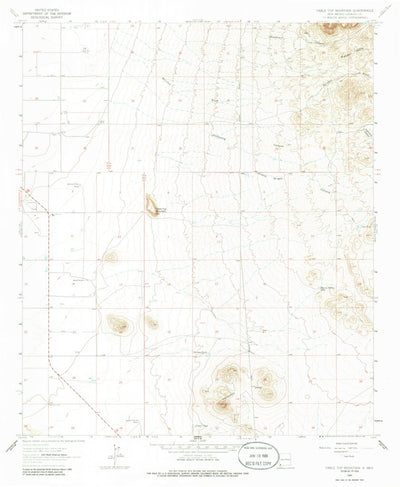 United States Geological Survey Table Top Mountain, NM (1964, 24000-Scale) digital map