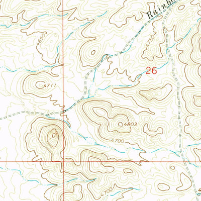 United States Geological Survey Table Top Mountain, NM (1964, 24000-Scale) digital map