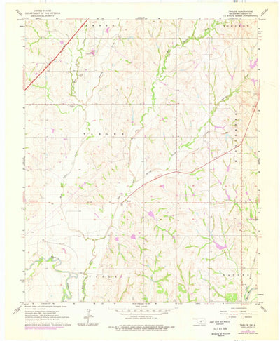 United States Geological Survey Tabler, OK (1966, 24000-Scale) digital map