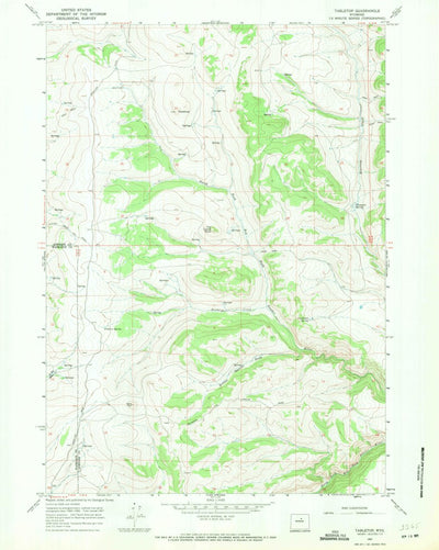 United States Geological Survey Tabletop, WY (1967, 24000-Scale) digital map