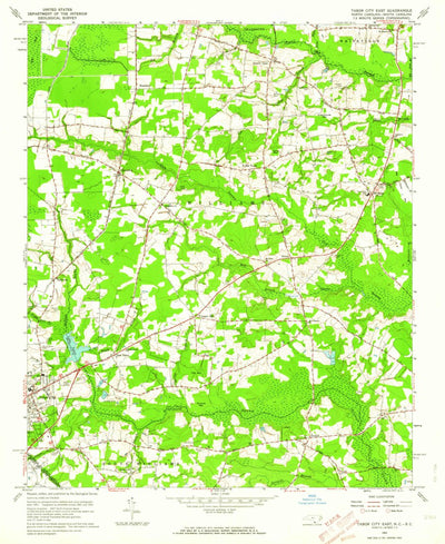 United States Geological Survey Tabor City East, NC-SC (1962, 24000-Scale) digital map