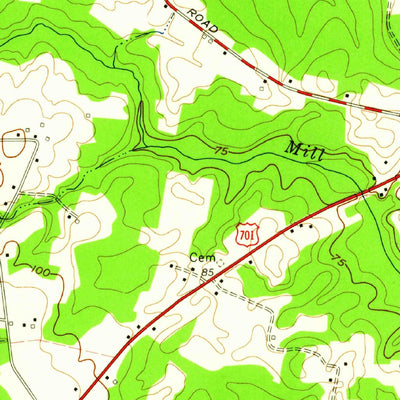 United States Geological Survey Tabor City East, NC-SC (1962, 24000-Scale) digital map