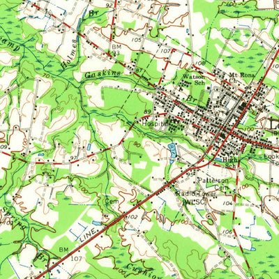 United States Geological Survey Tabor City, NC-SC (1962, 62500-Scale) digital map