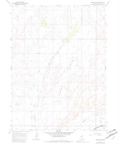 United States Geological Survey Tabor Flats, NV (1967, 24000-Scale) digital map