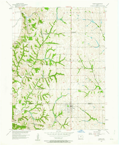 United States Geological Survey Tabor, IA (1957, 24000-Scale) digital map