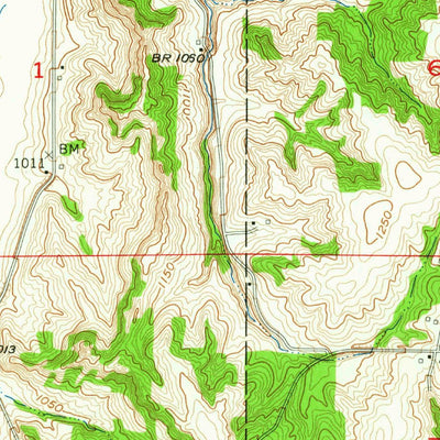 United States Geological Survey Tabor, IA (1957, 24000-Scale) digital map