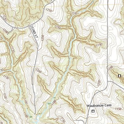 United States Geological Survey Tabor, IA (2022, 24000-Scale) digital map