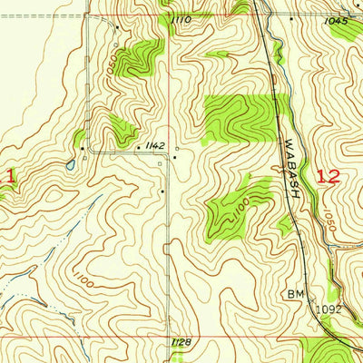 United States Geological Survey Tabor NE, IA (1957, 24000-Scale) digital map